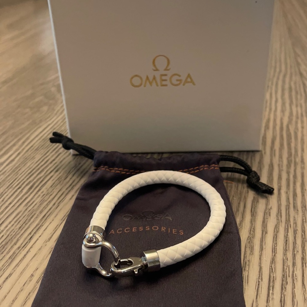 White Omega sailing bracelet